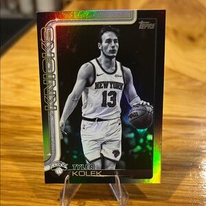 Topps Knicks Tyler Kolek Black out